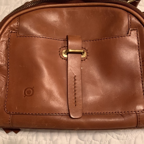 Born Angelo Dome Carmel Leather Crossbody - Picture 2 of 15